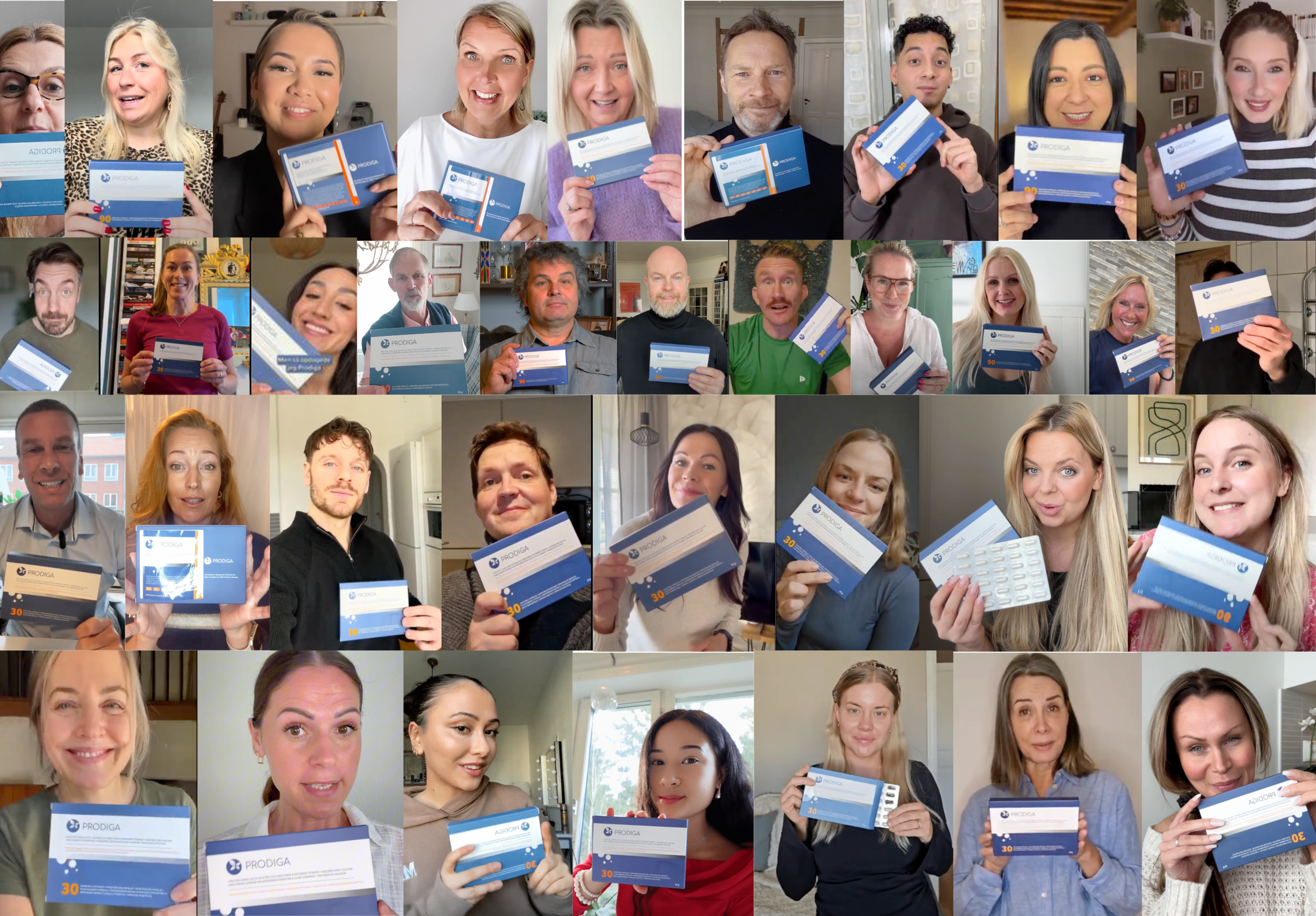 Compilation people with Prodiga Product